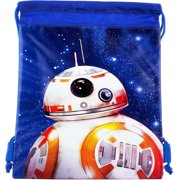 Disney Star Wars BB Robot Blue Drawstring Bag For Multi Purposes Use