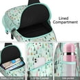 thumbnail image 4 of Sling Backpack,Light Blue Christmas Tree Pattern Sling Bag with Water Bottle Holder,Waterproof Sling Bag for Men/Women with Headphone Jack for Hiking,Travel, 4 of 6