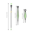 thumbnail image 3 of 6 Sets DIY Wall Clock Clock Parts Replacement Clock Parts Movement Clock Replacement Motor Wall Clock Movement, 3 of 3
