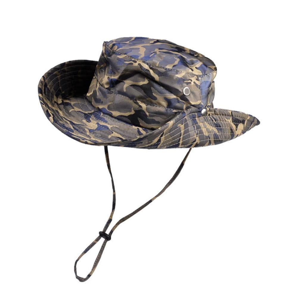 Summer Unisex Men Women Boonie Hunting Fishing Outdoor Cap Floral Bucket Sun Hat