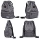 thumbnail image 5 of KAUKKO Cordón Deportes Mochila Gimnasio Yoga Bolsa Hombro Mochila para Hombres y Mujeres KAUKKO  K1031-4-Darkgrey, 5 of 5