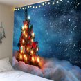 thumbnail image 1 of Festival de Navidad Tapicería de Pared para El Dormitorio Manta de Poliéster Arte de Colgando para Navidad año Decoración BLESIY Tapicería de pared de Navidad, 1 of 8