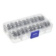 thumbnail image 3 of Unique Bargains Metal Bobbins Embroidery Bobbins with Case for Sewing Machine Silver, 20 Pack, 3 of 6