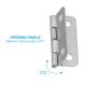 thumbnail image 3 of Bisagras pequeñas Uxcell de 1 pulgada, bisagra para caja de joyería con tornillo para cajas de madera de joyería, paquete de 8 en plata, 3 of 6