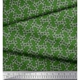 thumbnail image 3 of Soimoi Green Rayon Fabric Flower Floral Print Sewing Fabric Yard 58 Inch Wide, 3 of 3