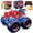 Red, variant on Remote Control Monster Truck for Kids, 2.4GHz RC Car with 360° Stunts, Spray Mist, LED Lights & Sounds, All Terrain Off-Road Vehicle, Birthday Gift for Boys & Girls Ages 3+(red)