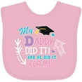 thumbnail image 3 of Inktastic My Daddy Did It and He Did It for Me with Graduation Cap Girls Baby Bib, 3 of 4