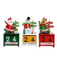 thumbnail image 1 of Calendario navideño de madera de 3 uds, accesorio de decoración navideña, adorno de escritorio JAMW Sencillez, 1 of 5