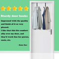 thumbnail image 2 of CHAO Juego de 4 ganchos para ropa de baño, ganchos para colocar sobre la puerta, compatibles con ropa, ganchos de metal para colocar sobre la puerta, 2 ganchos, 2 of 4