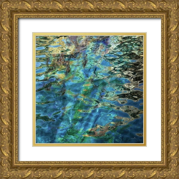 Sophie 6 12x12 Gold Ornate Wood Framed with Double Matting Museum Art Print Titled - Deep End