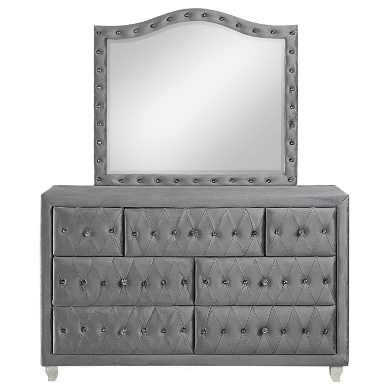 velvet grey dresser Coaster Deanna 7-drawer Dresser main image 0