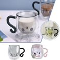 thumbnail image 2 of Wmool Cute Cat / Kitten Glass Clear Tea / Coff g Cup AU, 2 of 9