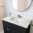 thumbnail image 3 of Design House Cultured Marble 37" x 22" Single Bowl Vanity Top with Backsplash and Centerset Mount, Ivory Swirl, 3 of 23
