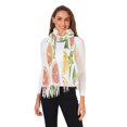 thumbnail image 2 of FORMRS Womens Scarf Winter Soft Long Big Warm Shawls Wrap Tassel Scarves, Candy Orange, 2 of 9