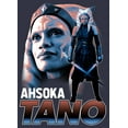 thumbnail image 2 of Women's Star Wars: The Mandalorian Ahsoka Tano Portrait Graphic Tee Navy Blue Large, 2 of 5
