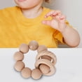 thumbnail image 3 of de dentición para bebés, mores, cosas para dentición, de sin rebabas, juguetes de dentición para bebés, para masticar Marrón cro SM SunniMix Perlas de dentición, 3 of 8