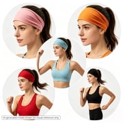 Kabuer Headbands for Women, 12 Pack No Slip Elastic Hair Bands for Workout, Running, Yoga and Daily Wear, Multi-Color