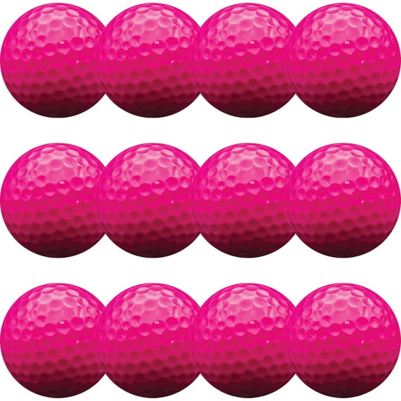 Blacklight Pink Golf Balls 12 Pack by GBM Golf