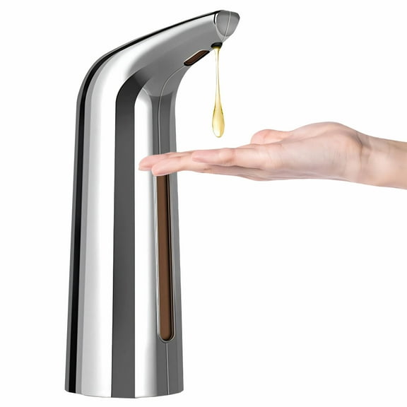 ACDANC Touchless Soap Dispenser,Touchless Operation Dish Soap Dispenser for Kitchen,400ML Automatic Soap Dispenser Touchless,Silvery