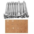 thumbnail image 2 of Craft Leather Tool Set DIY Leather Hand Working Tool Kit for Sewing Stiching Carving Printing Cutting Profe, 2 of 7