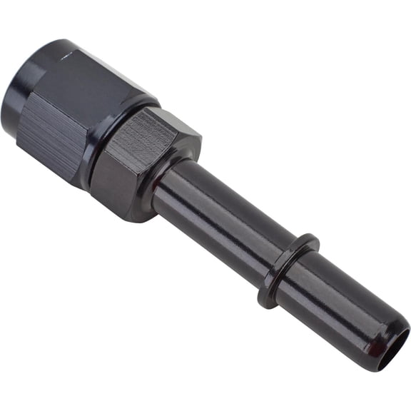 Fragola 491995-BL EFI Adapter -6AN Female to 3/8 Inch Male, Black