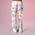 thumbnail image 4 of Anime Pajamas for Women Girls Cute Cartoon Cat Print Kawaii Casual Sleep Pajama Pants, 4 of 5