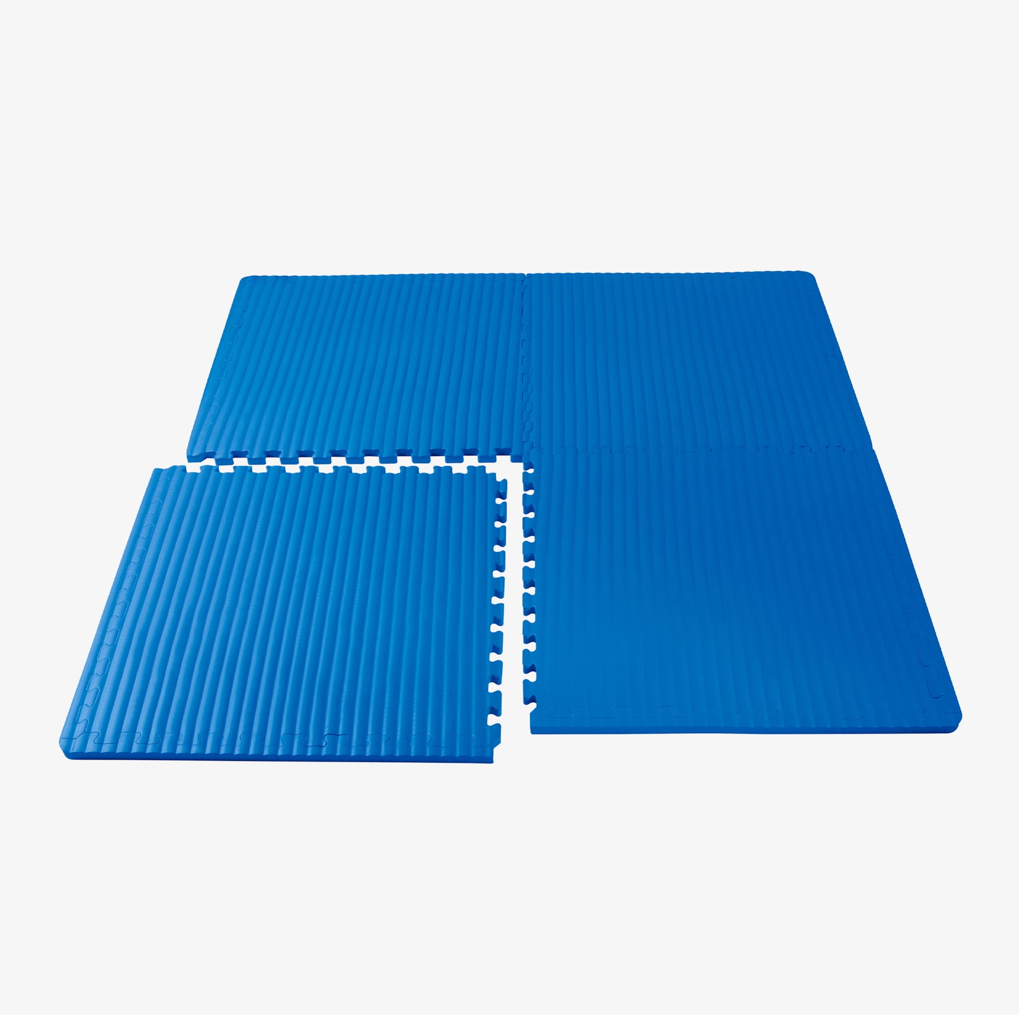 We Sell Mats 1 Inch Thick Martial Arts EVA Foam Exercise Mat, Tatami Pattern, Interlocking Floor Tiles for Home Gym, MMA, Anti-Fatigue Mats, 24 in x 24 in
