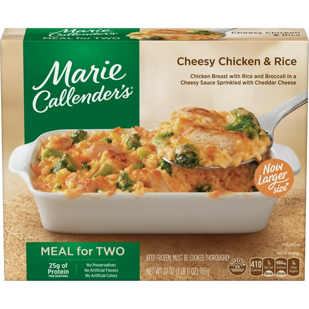 Marie Callender's Frozen Meal, Cheesy Chicken & Rice Meal ...