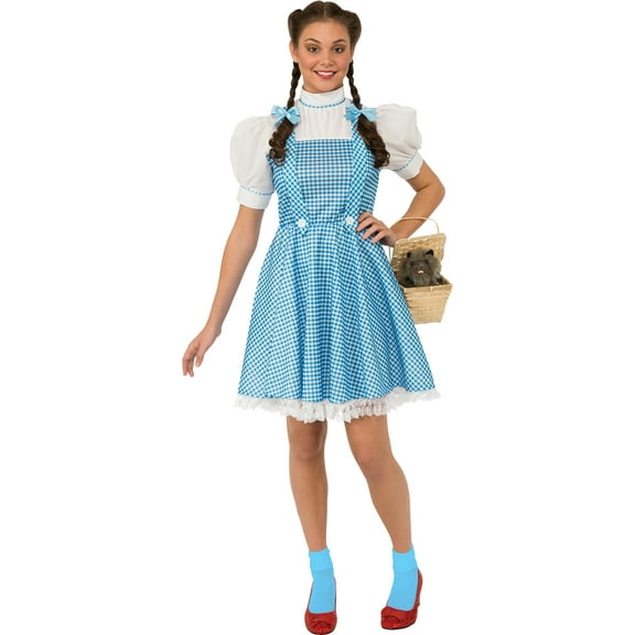 Women's Officially Licensed Wizard of Oz Dorothy, Blue and White