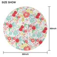 thumbnail image 6 of Pioneer Flower Floral Print Pattern Round Tablecloth 60"x60",Wrinkle Wipeable Table Cloth for Kitchen Dining Room Picnic Patio Party, 6 of 6