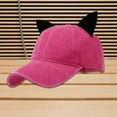 thumbnail image 2 of UJNDER Unisex Baseball Cap High Brim Adjustable Hat for Outdoor Sports Casual Fashion for Men and Women Hot Pink, 2 of 3