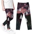 thumbnail image 4 of Odeerbi Kids Girls Leggings Halloween Ghost Print Stretchy Tights Pants 3-8 Years Kids Soft Comfortable Ankle Length Printed Leggings Gray, 4 of 5