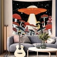 thumbnail image 2 of DaShan Red Mushroom Tapestry Wall Hanging,Starry Night Sky Tapestries for Dorm Living Room Bedroom Decor 50x60 Inches, 2 of 6