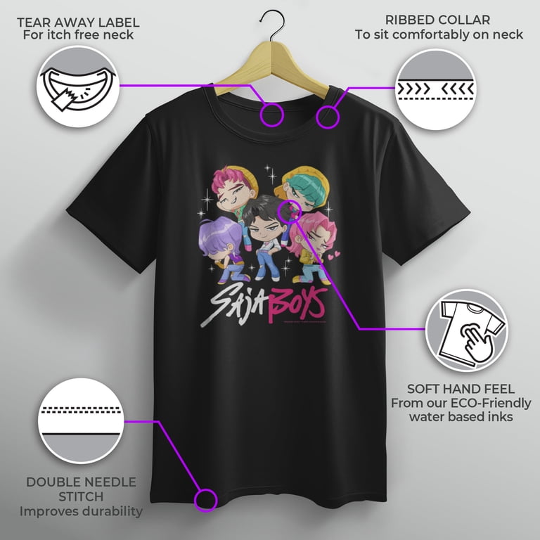 Boys KPop Demon Hunters Saja Boys Chibi Group T Shirt - Walmart.com