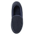 thumbnail image 3 of Women Memory Foam Warm Velvet Moccasins Slippers, Knitted Non-Slip Striped Plush Slides Shoes, 3 of 7