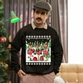 thumbnail image 5 of Funny Flamingo Christmas Sweatshirt – Holiday Crewneck Pullover for Men and Women, 5 of 5