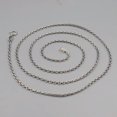 thumbnail image 2 of K-KED Real Solid 925 Sterling Silver Chain Lucky 2mm Circle O Link Necklace 20-24inch-24inch, 2 of 6