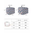 thumbnail image 3 of Floral Toaster Cover 4 Slice, Tropical Plants Blue Leaves Flowers Bread Maker Cover Toaster Dust Cover with Pockets, Dust-Proof Cover for Kitchen Small Appliance 12x11x8in, 3 of 5