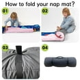 thumbnail image 5 of KAINSY Personalized Toddler Nap Mat, Ocean Theme with Dolphin Sea Animals, Custom Name Blue Sleeping Bag Blanket for Girls, Ideal for Preschool, Daycare, Home, Travel, and Naptime Comfort, 5 of 8