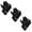 Black, variant on 144 Pairs Men's Thermal Insulated Fleece Gloves w Strap WHOLESALE LOT (Black)