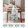 thumbnail image 6 of Table Runner Dresser Scarf 13 x 60 Inch Spring Floral Vintage Hydrangea Flower Leaf Plant Bottle Table Runners Non-Slip Heat Kitchen Dining Table Decor for Indoor Outdoor Home Party Decoration, 6 of 7