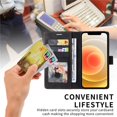 thumbnail image 5 of Leather Wallet Bag Phone Case for Huawei P30 Pro Y5 2018 Y7 Y6 2019 Honor 10 Lite 8A Y7P Y6P Luxury Flip Cover Card Slot,Green, 5 of 27