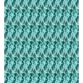 thumbnail image 3 of Geometric Duvet Cover Set, Contemporary Abstract Design Triangles Forming Diamonds Aztec Folk, Decorative 3 Piece Bedding Set with 2 Pillow Shams, Calking Size, Teal Turquoise Slate Blue, by Ambesonne, 3 of 3