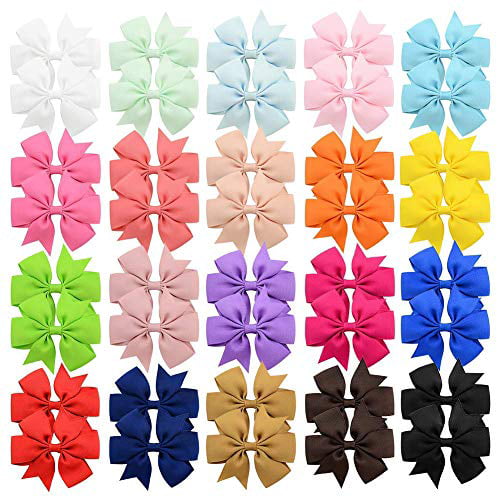 50 Good Girl Baby 3.5" Butterfly Fairy Wing Hair Bow Clip Spring Easter 28 No. 