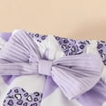 thumbnail image 6 of NOLDARES Baby Girl Clothes Toddler Infant Fall Winter Outfits Romper Newborn 0 3 6 9 12 18 24 Months Girls’ Clothing Set(Light Purple,0-3 M), 6 of 7