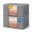 90L, variant on Aokeyee Clothes Storage Bags,90L Large Storage Bags,4 Pack Clothes Storage Bins with Zippers, Clear Window and Reinforced Handles for Clothing, Blanket, Comforters, Bed Sheets,Bedding (Gray)