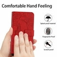thumbnail image 6 of Dteck Crossbody Wallet Phone Case for iPhone 14 Pro,PU Leather Butterfly Embossed Magnetic Folio Flip Stand Cover with Shoulder Strap Lanyard Wristlet for iPhone 14 Pro,Red, 6 of 7