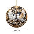 thumbnail image 3 of LanSuare Christmas Round Hanging Ornaments, Religious Angel Wing Christmas Pendant, Suitable for Courtyard, Lawn, Patio, Window, Outdoor Hanging Decoration, 3 of 7