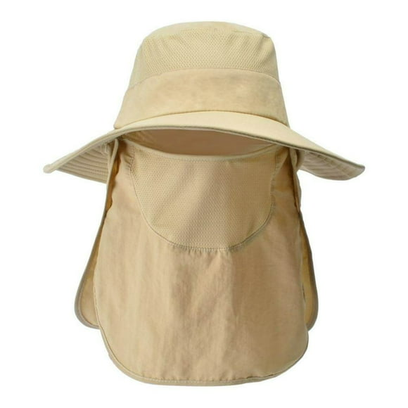 Outdoor Fishing Hat Sun Protection Hat Breathable Detachable Flap Cover Boonie Hat for Men and Women