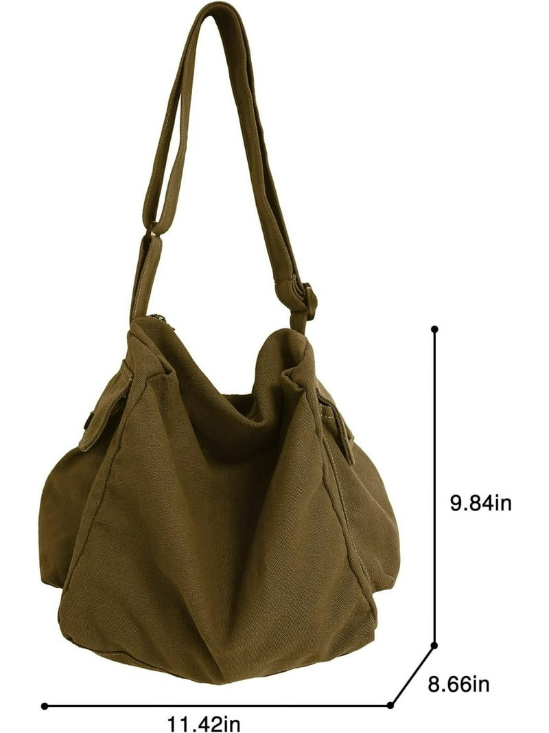 MALBON★Multi Pocket Tote BAG ★肩紐着脱可能★人気早期完売 GZhLonKiMa Canvas Tote Bag Hobo Crossbody Handbag Big